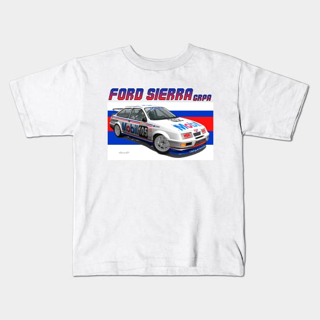 GrA Ford Sierra RS Cosworth Kids T-Shirt by PjesusArt